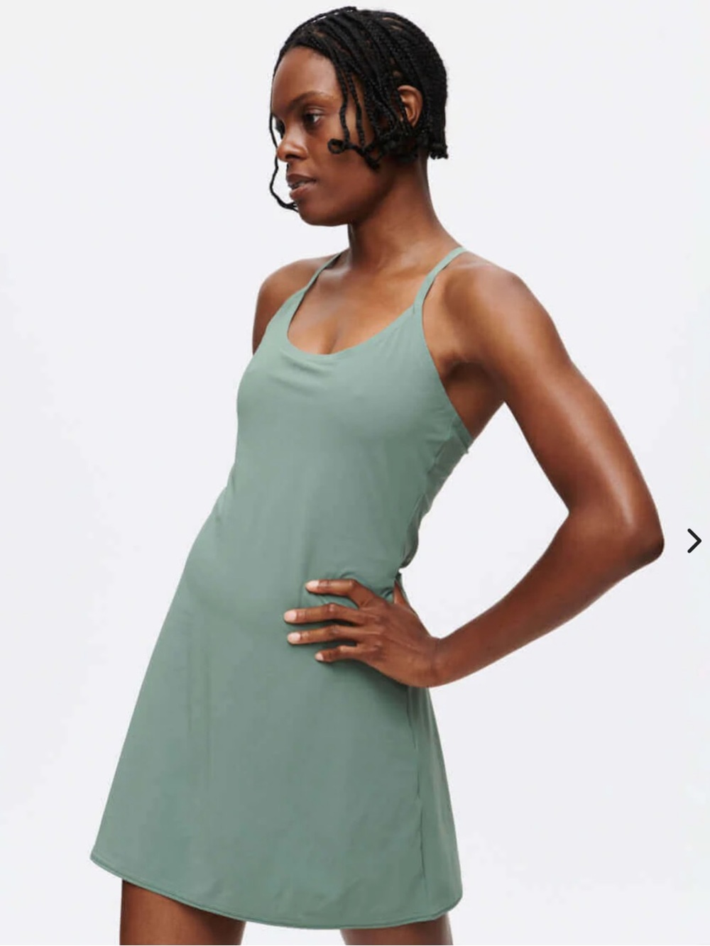 Outdoor Voices Women's Exercise Dress Olive Green -large